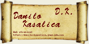 Danilo Kasalica vizit kartica